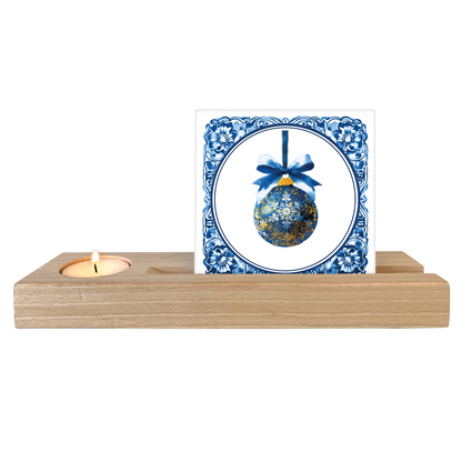 Delfts blauwe kerstbal