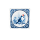 Delfts blauwe kerst vogel