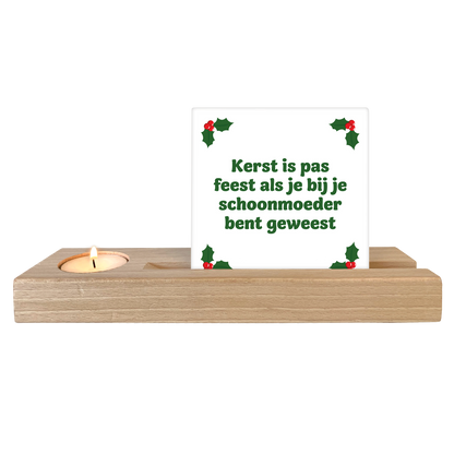 Kerst is pas feest als je bij je schoonmoeder bent geweest