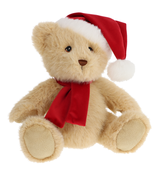 Kerstbeertje knuffel - - Snelwenskaart