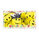 Gefeliciteerd - Formaat: Groot - Vorm: Liggend - Carnavalskaart - Op deze carnavalskaart staan smileys met de tekst: "Gefeliciteerd". - Snelwenskaart