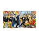 Prins carnaval - Formaat: Groot - Vorm: Liggend - Carnavalskaart - Op deze carnavalskaart is prins carnaval te zien die met de raad van 11 feest aan het vieren is. - Snelwenskaart