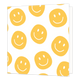 Smileys - Formaat: Standaard - Vorm: Vierkant - Blanco kaart - Op deze wenskaart staan gele smiley's op een witte achtergrond. - Snelwenskaart