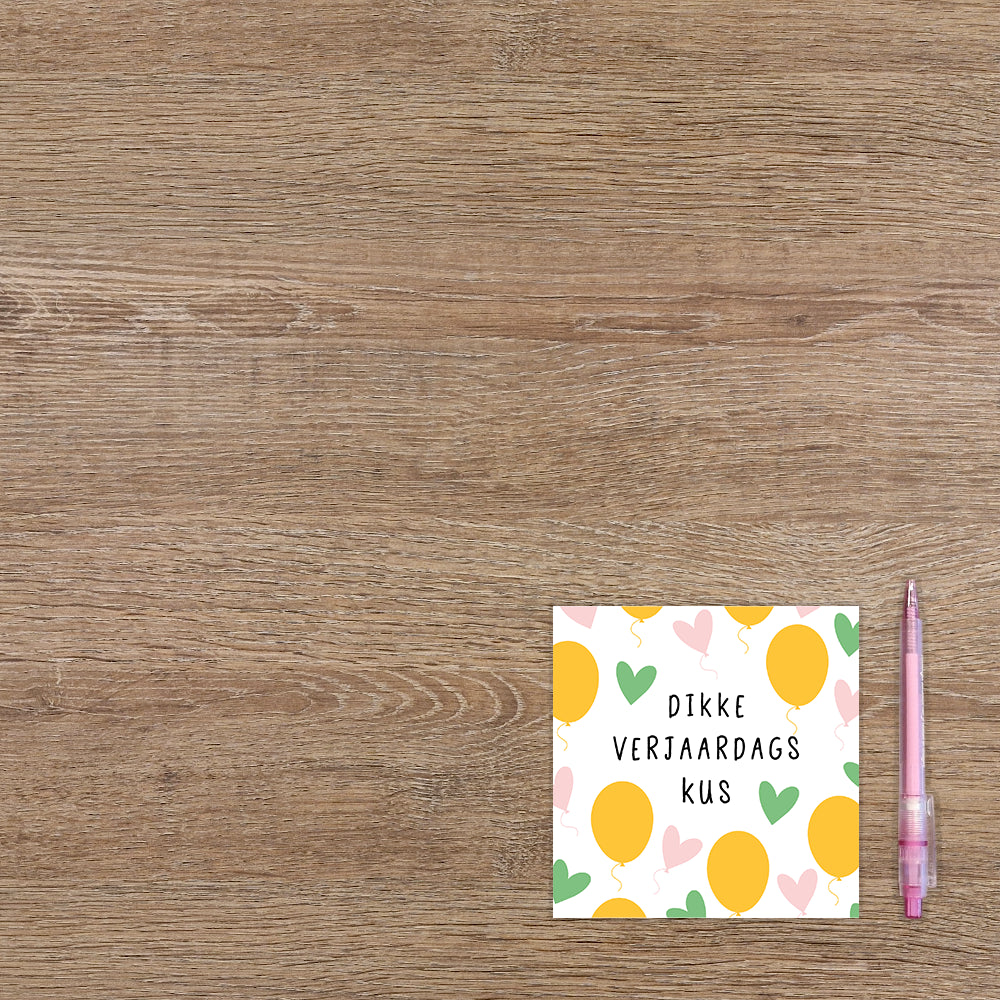 Dikke verjaardagskus