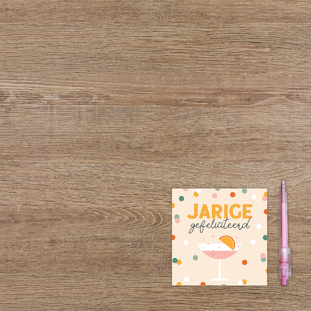 Jarige gefeliciteerd