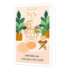 Hello little one - Formaat: Standaard - Vorm: Staand - Geboortekaart - Op deze wenskaart staat een kinderkamer met wiegje, teddybeer en muziekmobiel. Onder de illustratie staat de tekst: "Hello little one welcome to the world". - Snelwenskaart