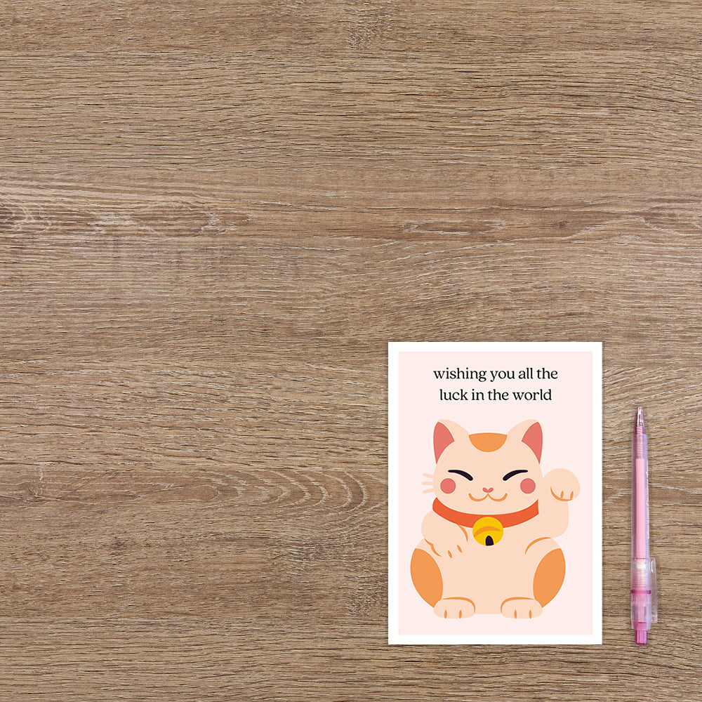 Wishing you all the luck in the world