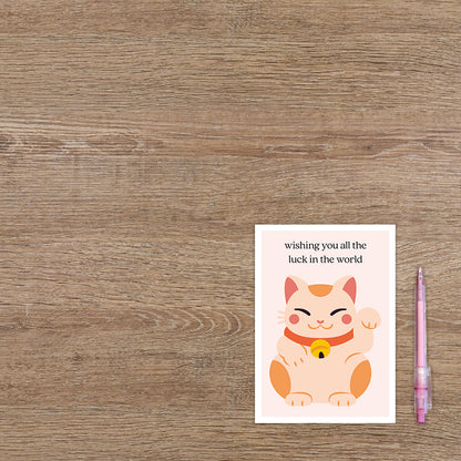 Wishing you all the luck in the world