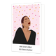 One year older ten times hotter - Formaat: Standaard - Vorm: Staand - Verjaardagskaart - Op deze wenskaart zie je een vrouw in een zwarte glitter top en ster vormige oorbellen. De achtergrond is zacht roze met geel, roze en oranje confetti. De afbeelding staat in een witkader met onderaan de tekst 'one year older ten times hotter'. - Snelwenskaart