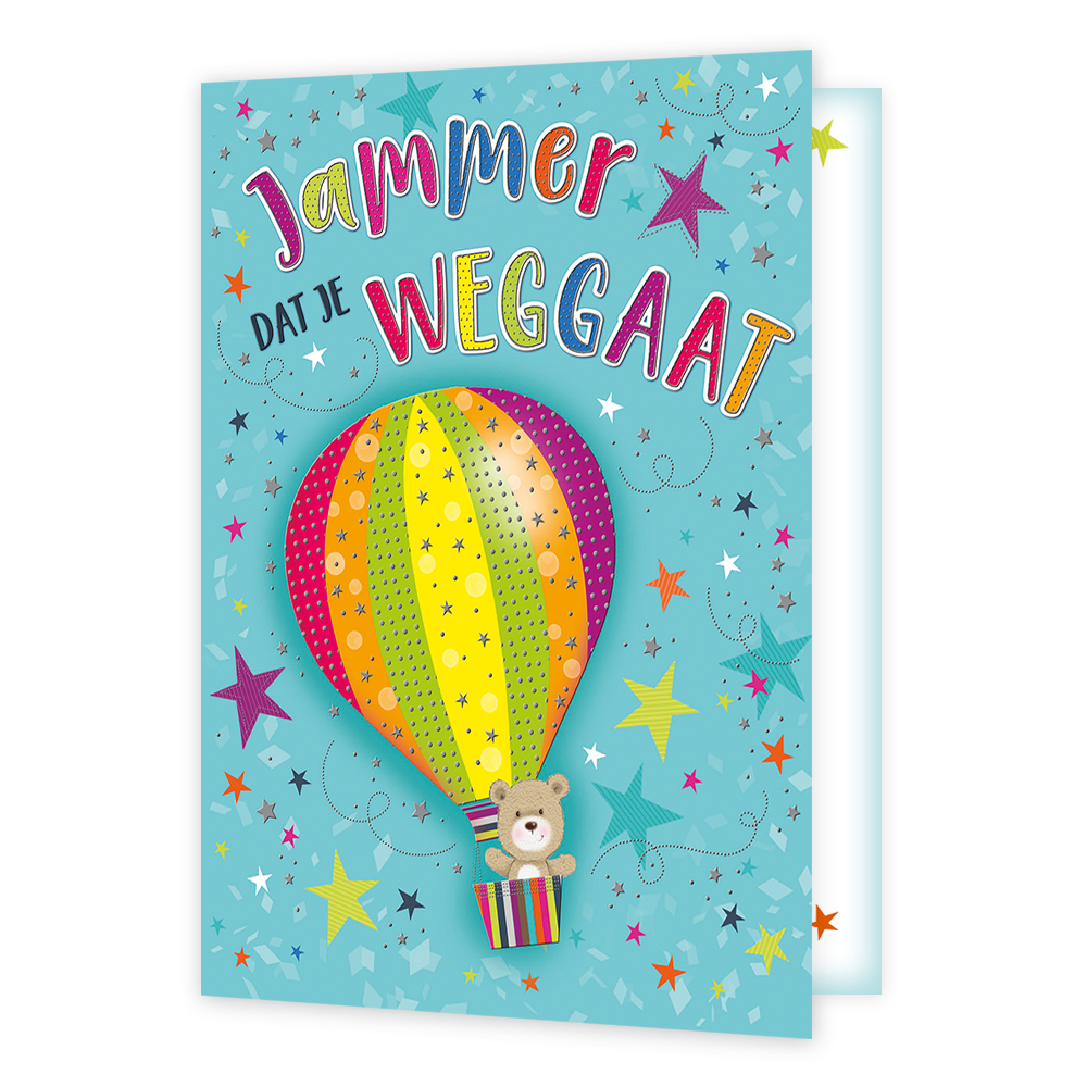 XL kaart - Jammer dat je weggaat