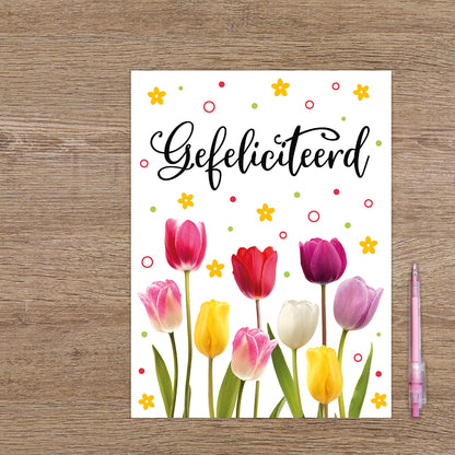 XL kaart - Gefeliciteerd