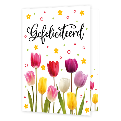 XL kaart - Gefeliciteerd