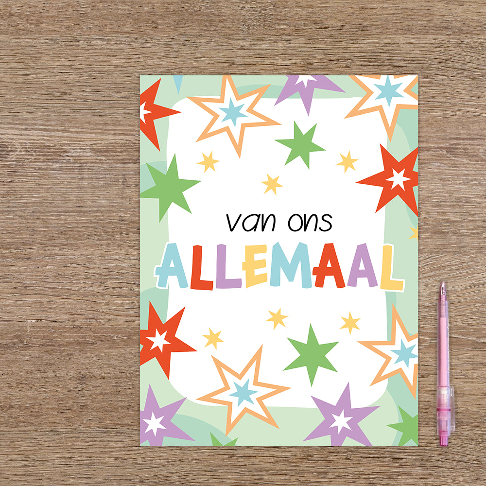 XL kaart - Van ons allemaal