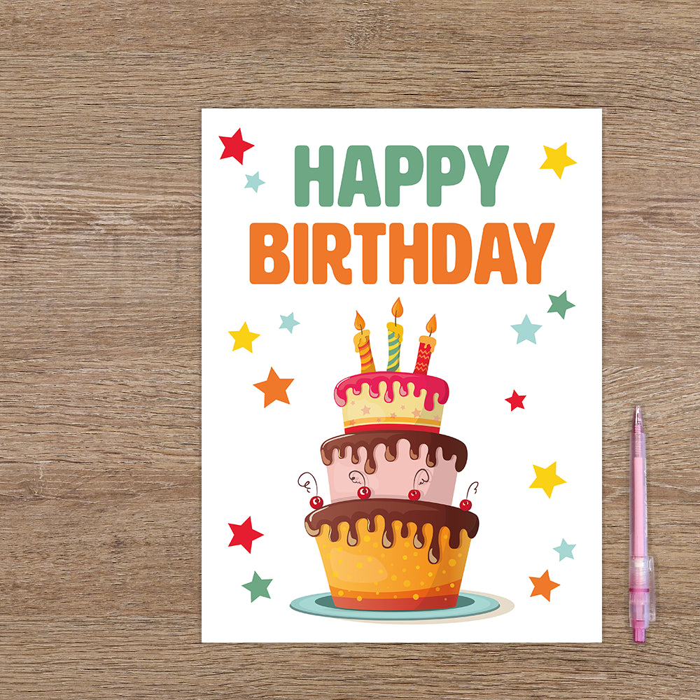 XL kaart - Happy birthday