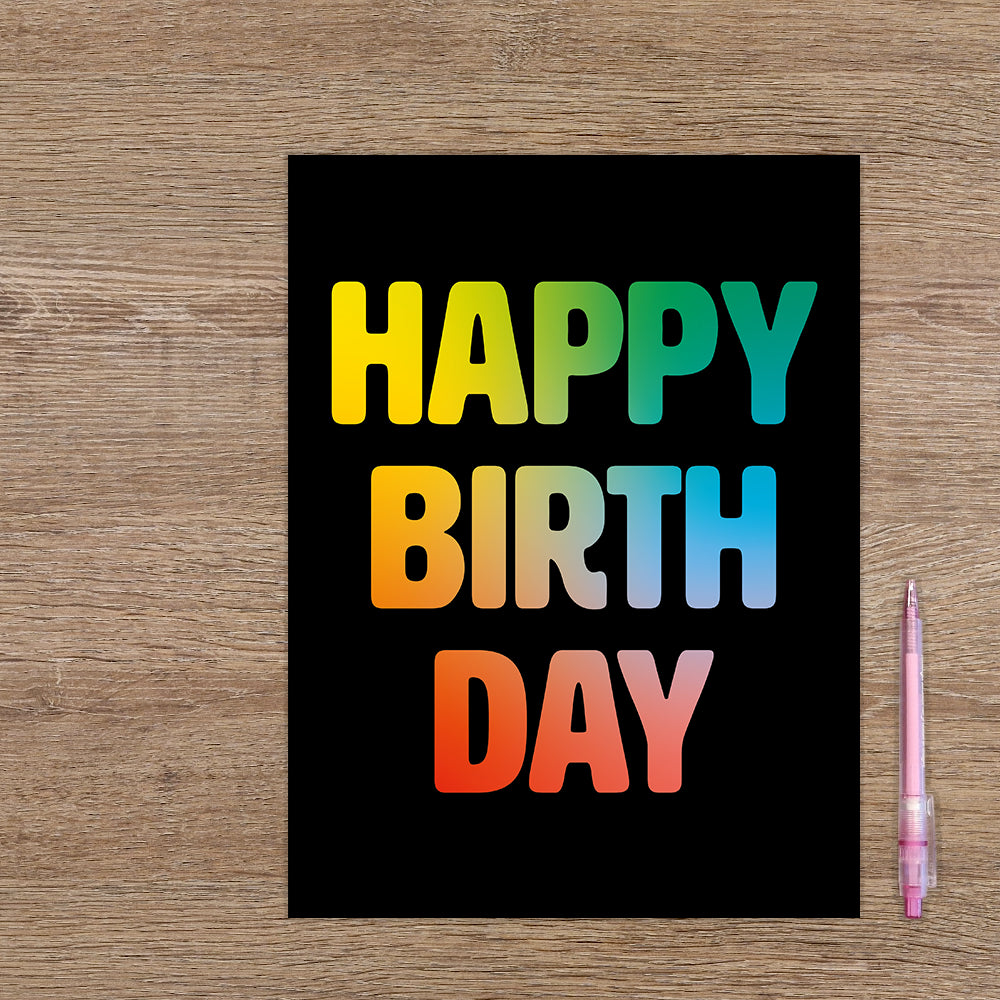 XL kaart - Happy birthday