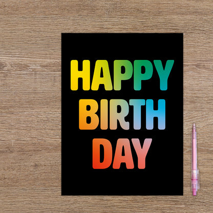 XL kaart - Happy birthday