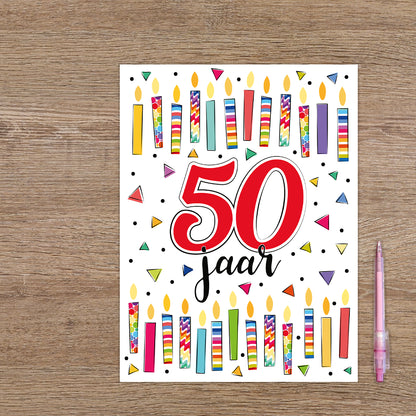 XL kaart - 50 jaar
