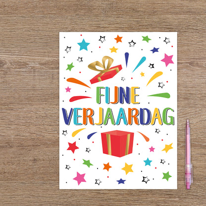 XL kaart - Fijne verjaardag