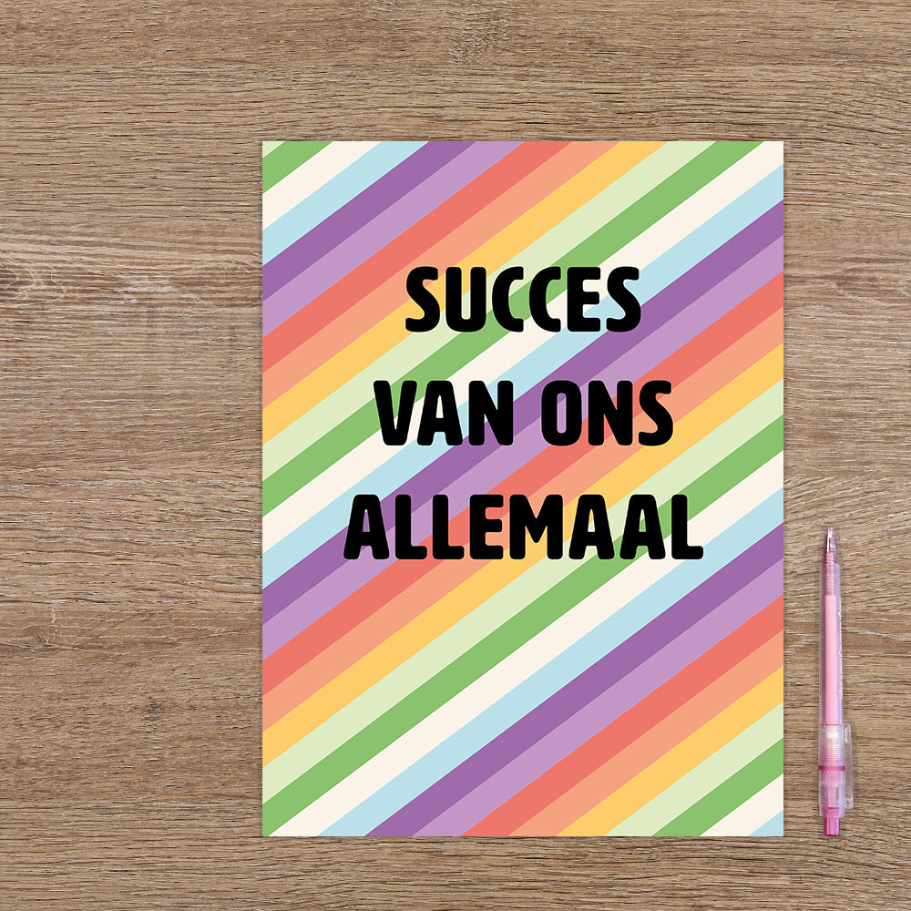 XL kaart - Succes van ons allemaal
