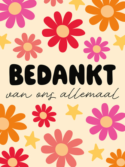 Bedankt van ons allemaal