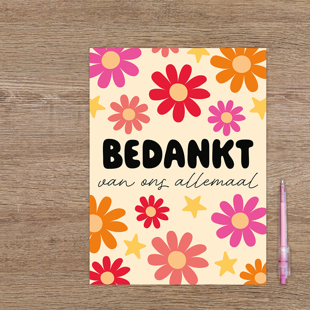 Bedankt van ons allemaal