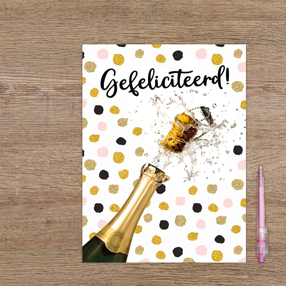XL kaart - Gefeliciteerd