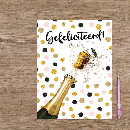 XL kaart - Gefeliciteerd