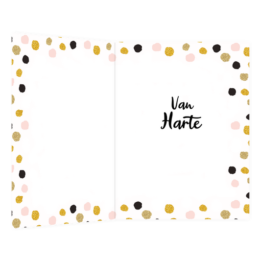 XL kaart - Gefeliciteerd