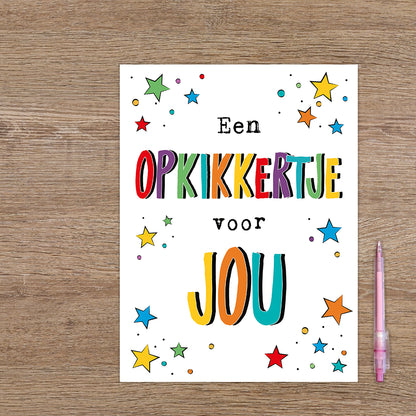 XL kaart - Een opkikkertje voor jou