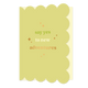 Say yes to new adventures - Formaat: Normaal - Vorm: Staand - Succes kaart - Op deze wenskaart staat de tekst: "Say yes to new adventures" op een groene achtergrond. - Snelwenskaart