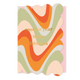 Another year more fabulous - Formaat: Normaal - Vorm: Staand - Verjaardagskaart - Op deze wenskaart staan lijnen in de kleuren beige, oranje, rood, blauw en groen, met in het midden de tekst: "Another year more fabulous". - Snelwenskaart