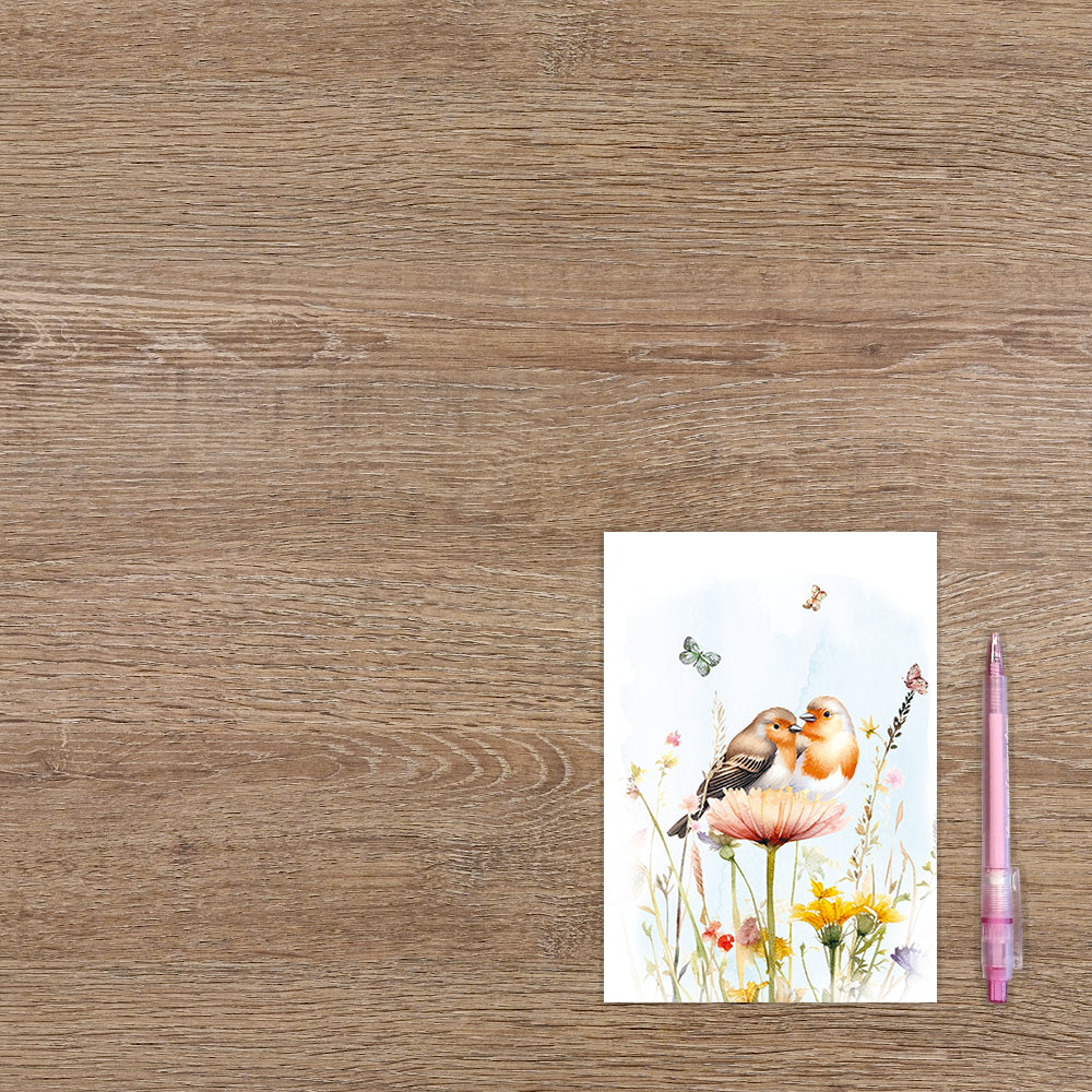 Roodborstje in natuur