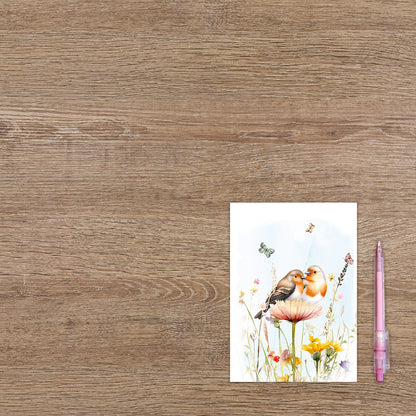 Roodborstje in natuur