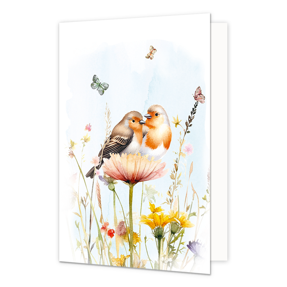 Roodborstje in natuur