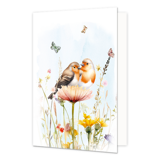 Roodborstje in natuur