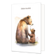 Dikke knuffel - Formaat: Standaard - Vorm: Staand - Vriendschapskaart - Op deze wenskaart staan twee beren, een grote en een kleine, met daarboven de tekst: "Dikke knuffel". - Snelwenskaart