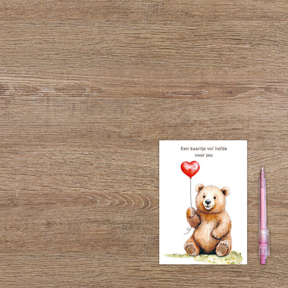 Een kaartje vol liefde voor jou