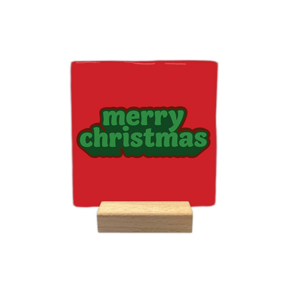 Merry christmas - Decoratie tegel - Formaat: - - Snelwenskaart