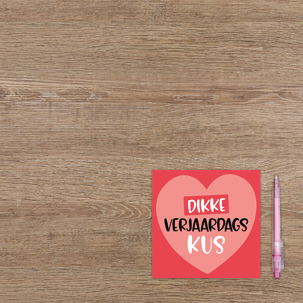 Dikke verjaardagskus