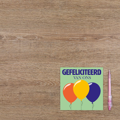 Gefeliciteerd van ons