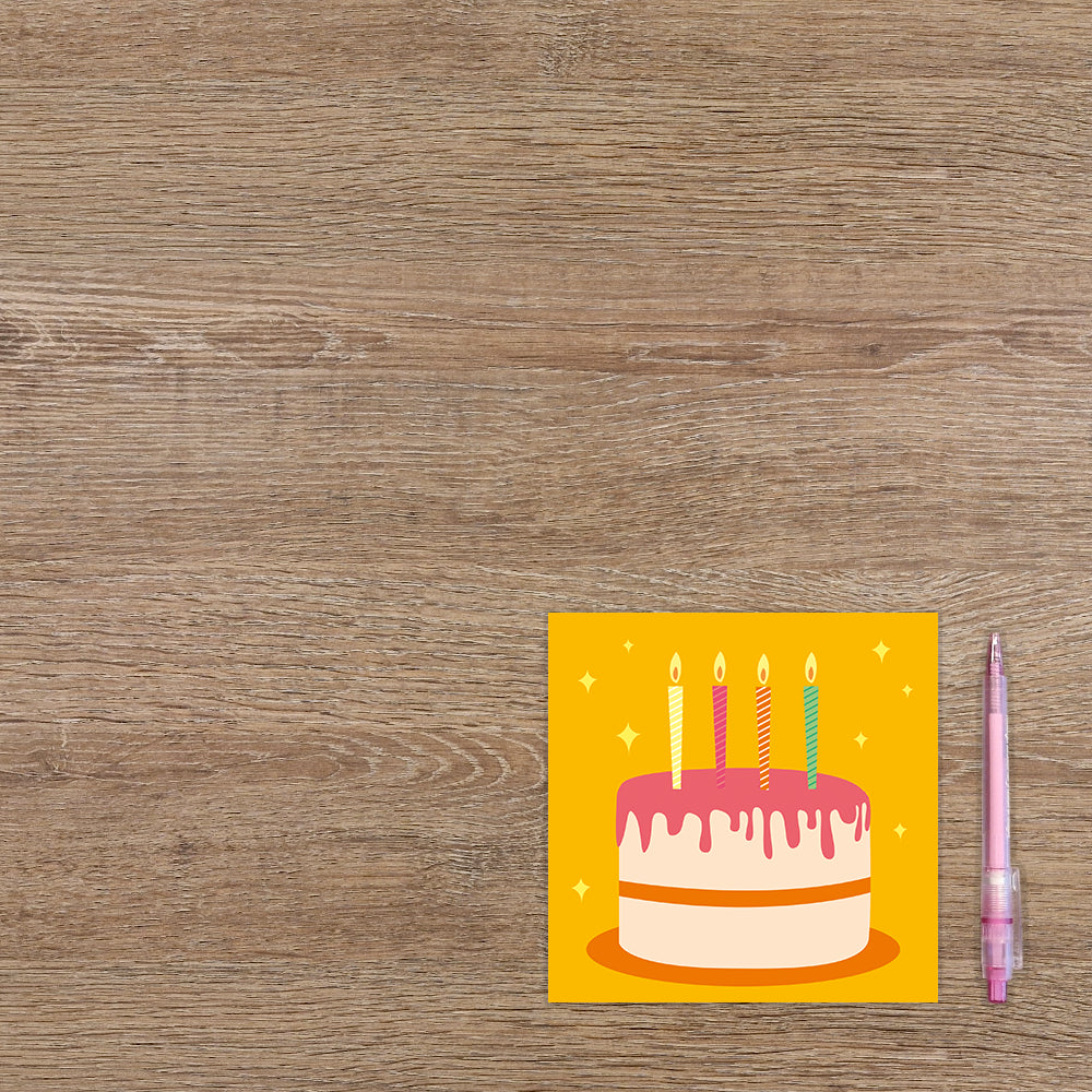 Taart Verjaardagskaart