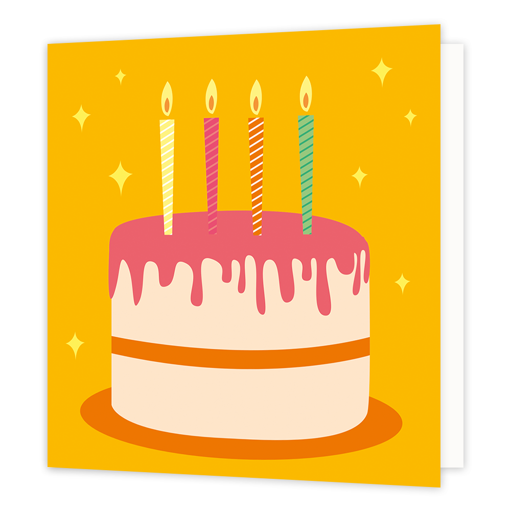 Taart Verjaardagskaart