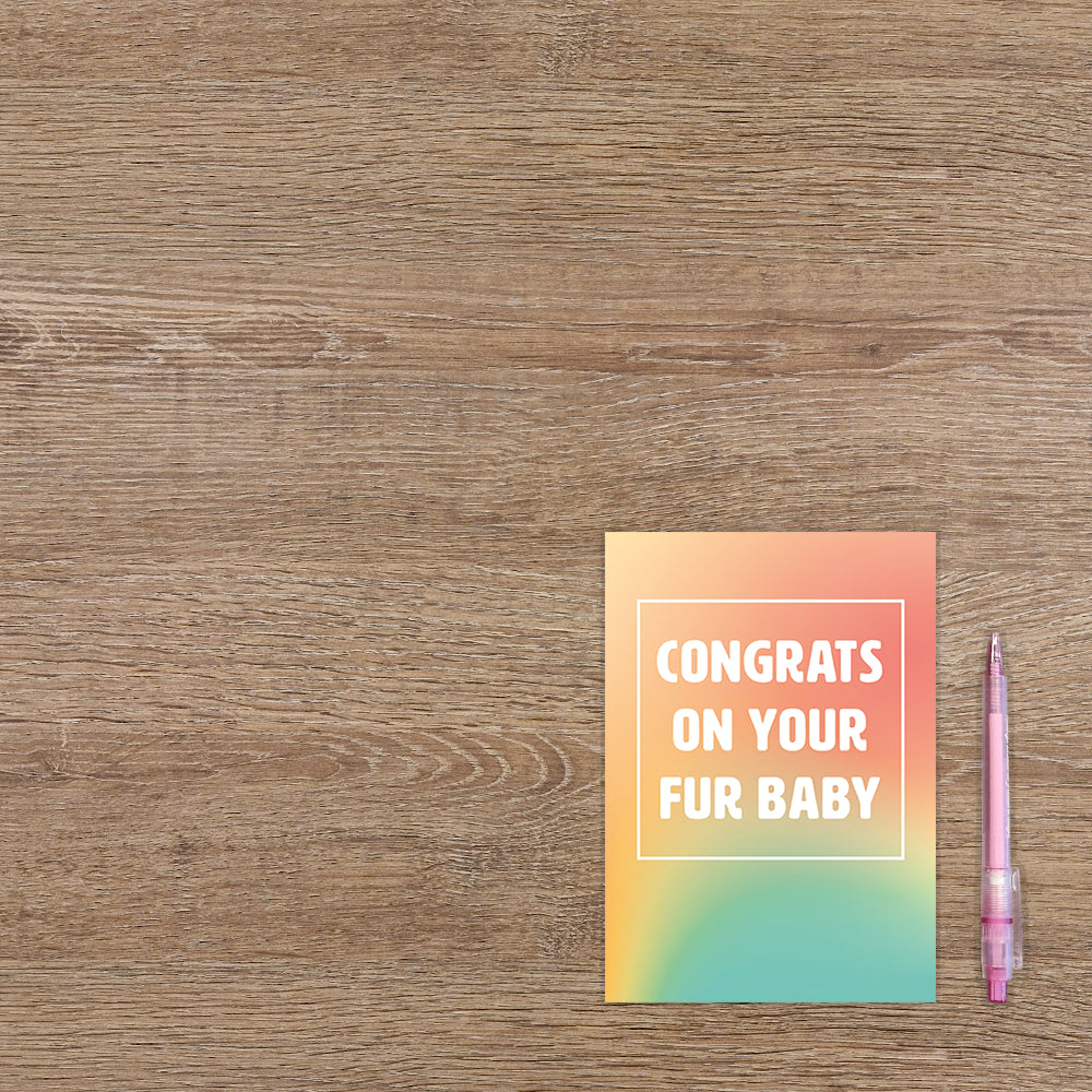 Congrats on your fur baby