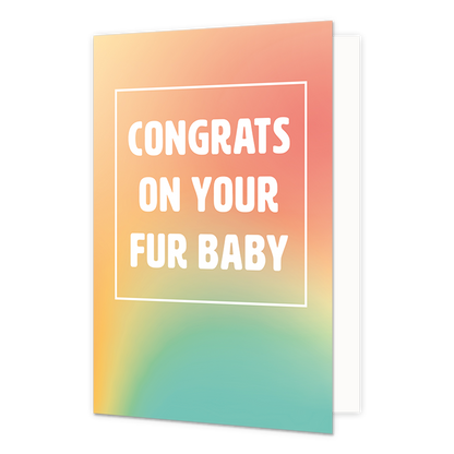 Congrats on your fur baby