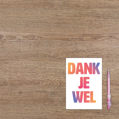 Dank je wel