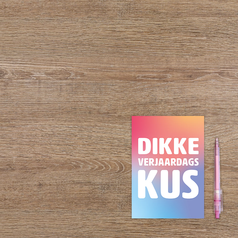 Dikke verjaardagskus