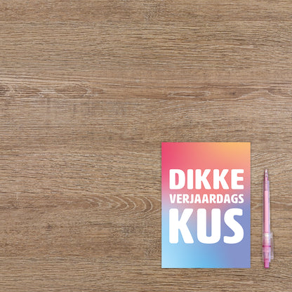 Dikke verjaardagskus