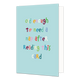 Old enough to nap - Formaat: Standaard - Vorm: Staand - Verjaardagskaart - Op deze wenskaart staat de tekst: "Old enough to need a nap after reading this card" op een mintgroene achtergrond. - Snelwenskaart
