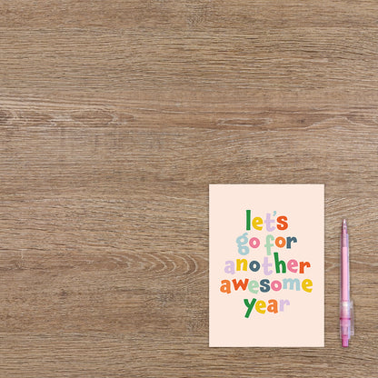 Let's go for anoter awesome year