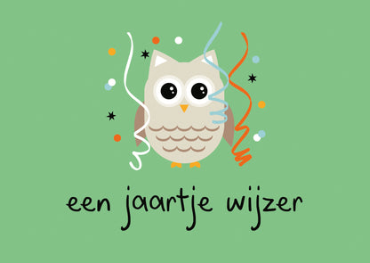 Postcard Een jaartje wijzer - 10 stuks